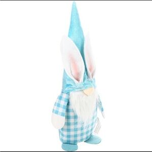 Blue Gnome Plush with Bunny Ears